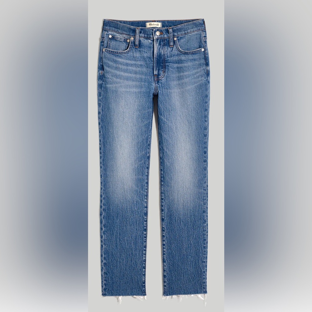 Madewell Women's Straight Blue Jeans